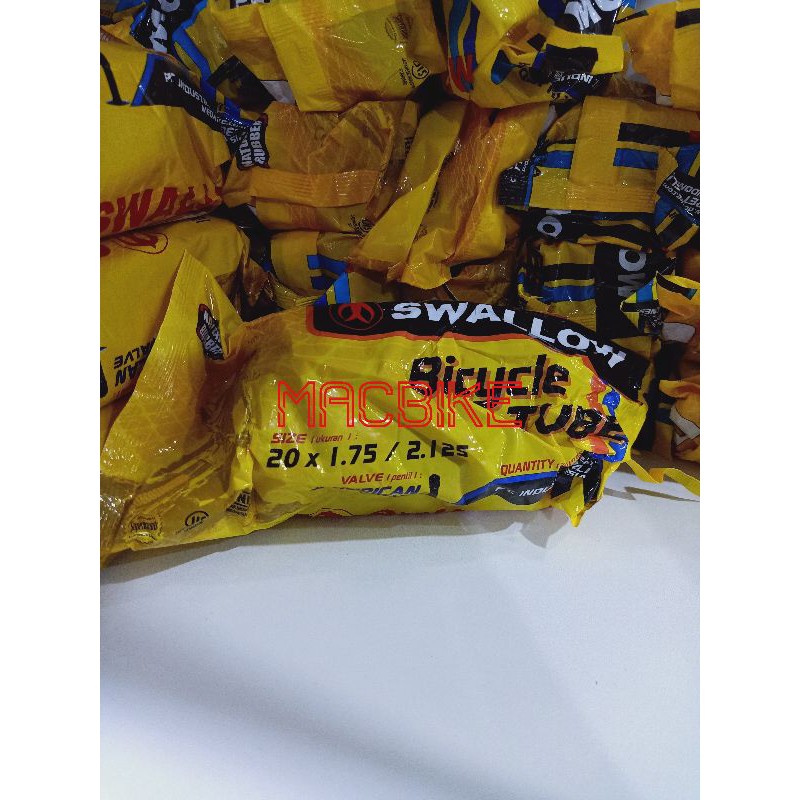 BAN DALAM SEPEDA 20X1.75/2.125 | BAN DALAM SWALLOW 20X1.75 - 2.125 | BAN DALAM 20