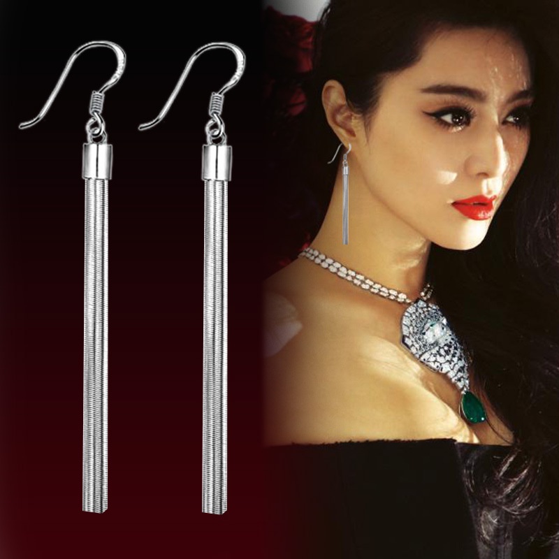 Anting Perak 925 Wanita Enam Anting-Anting Kawat Telinga Perhiasan Fashion