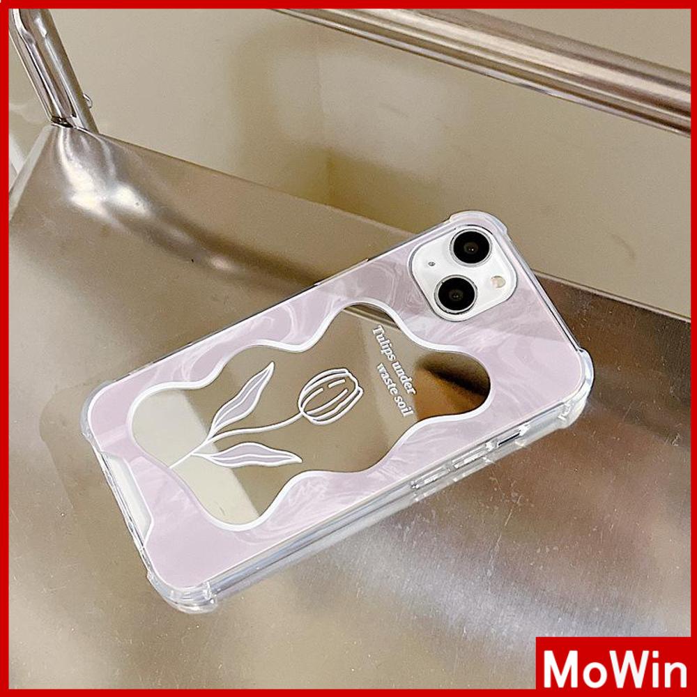 iPhone Case Acrylic Mirror Airbag Shockproof Protection Camera Cute Marble Flower Compatible For iPhone 11 iPhone 13 Pro Max iPhone 12 Pro Max iPhone 7 Plus iPhone x xr xs max