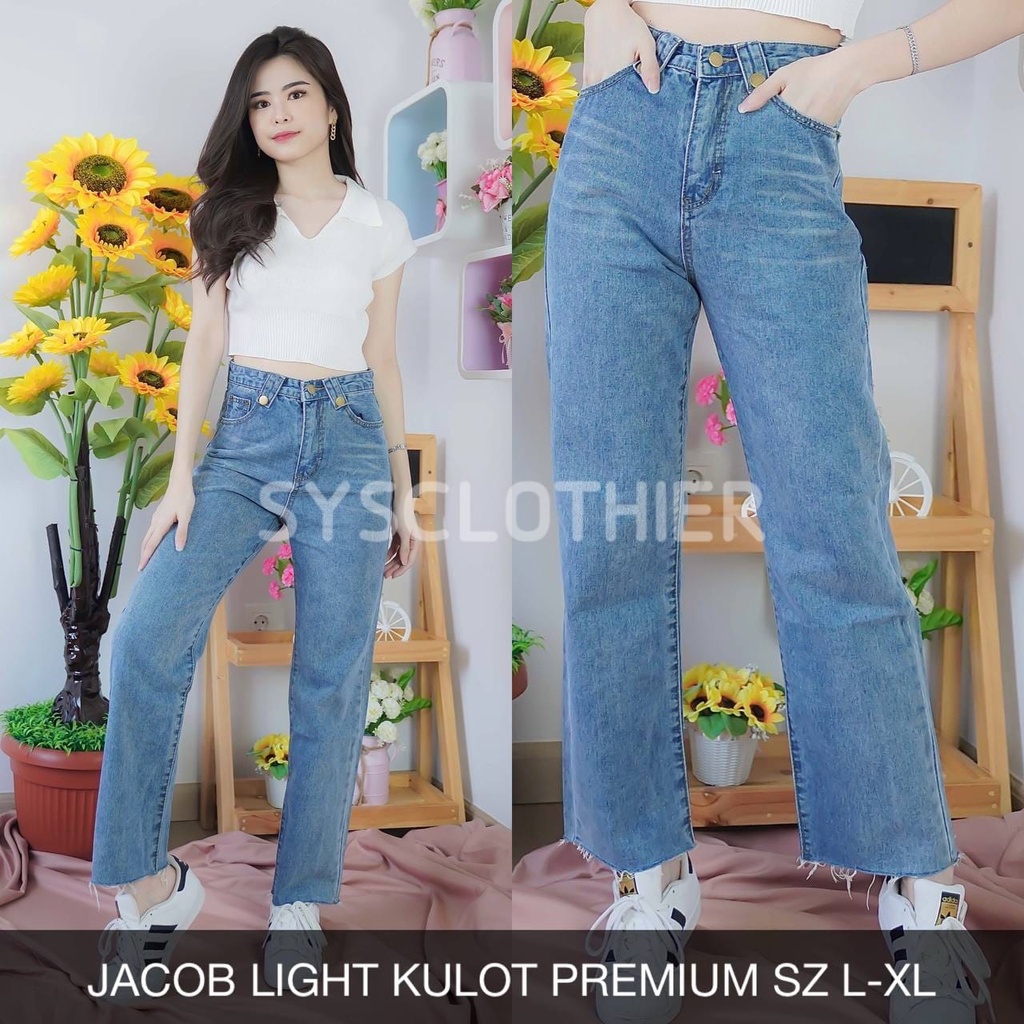 CELANA JEANS WANITA JACOB PREMIUM KULOT