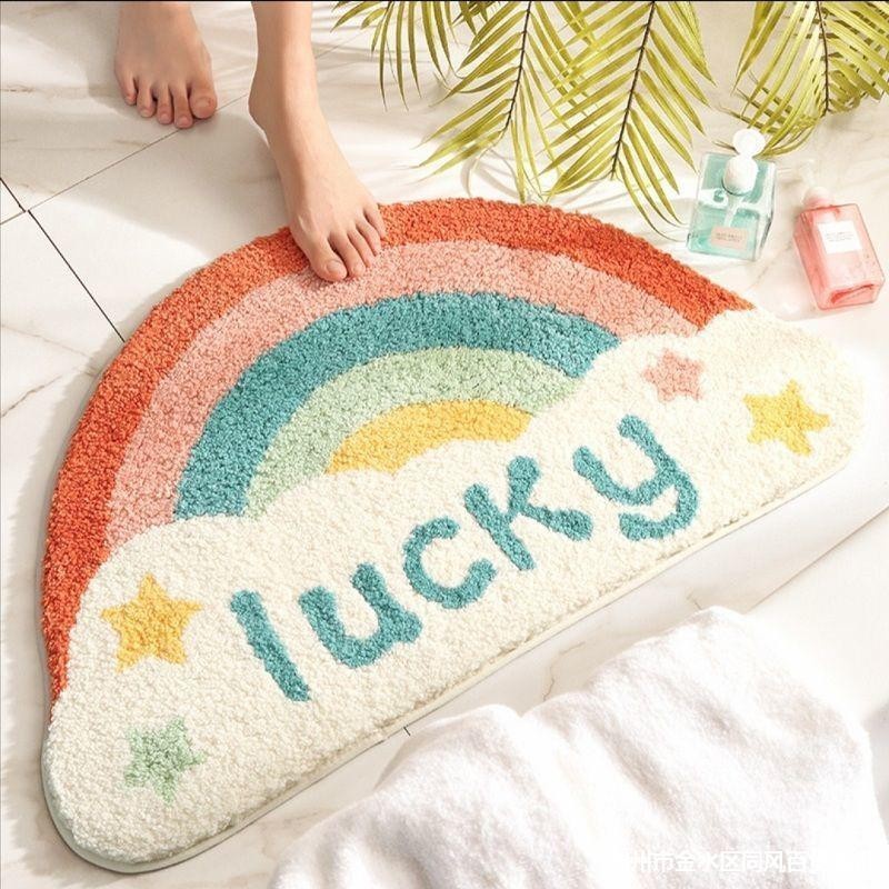 Rainbow Keset Kamar Keset Kamar Mandi Keset Pintu Bathroom Mat MJ986