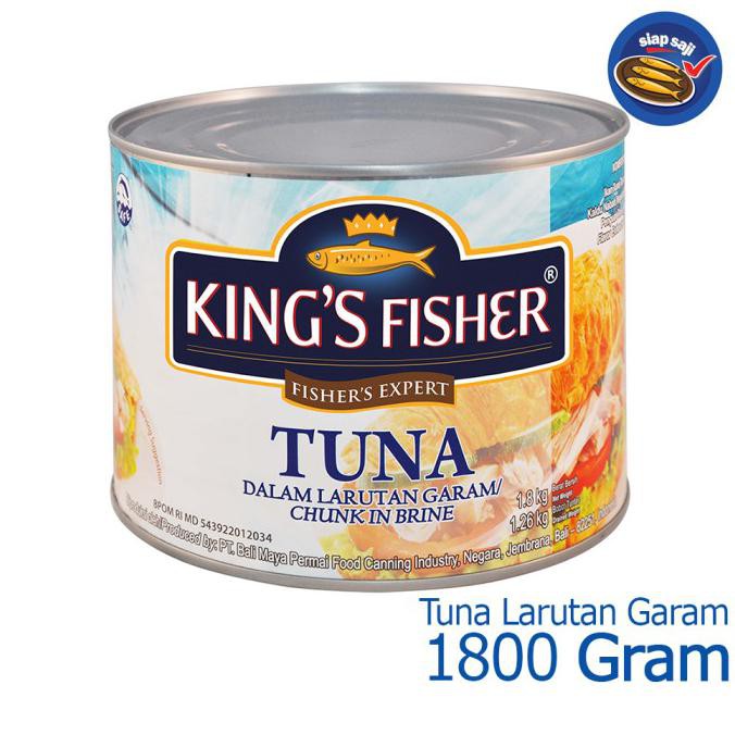 

King's Fisher Tuna dalam Air Garam 1800 g Tuna in Brine Daging Tuna