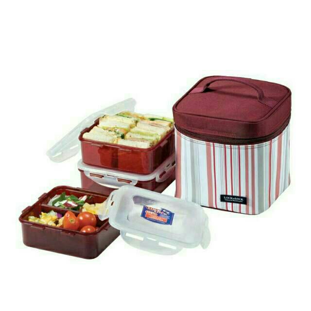 Lock n Lock Family Lunch Box 3 pcs Kotak bekal