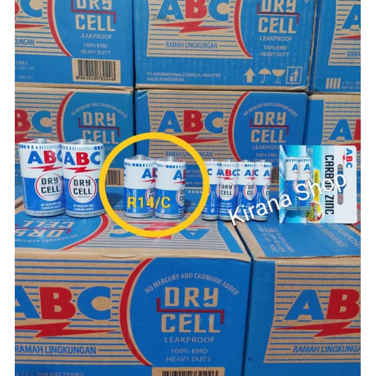 batre C / abc tanggung 1 box isi 24 pcs