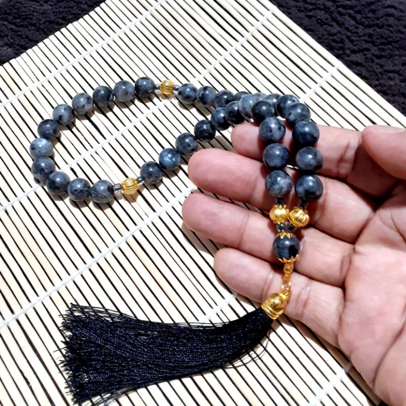 Tasbih Batu Labrador 33 Butir 10mm Kualitas Super