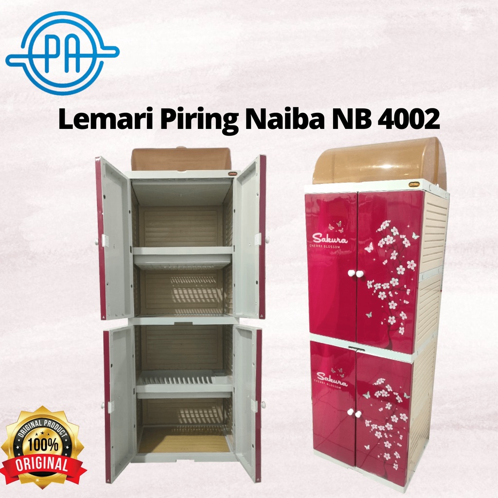 Lemari Piring Plastik Naiba 4002 4 Susun NEW