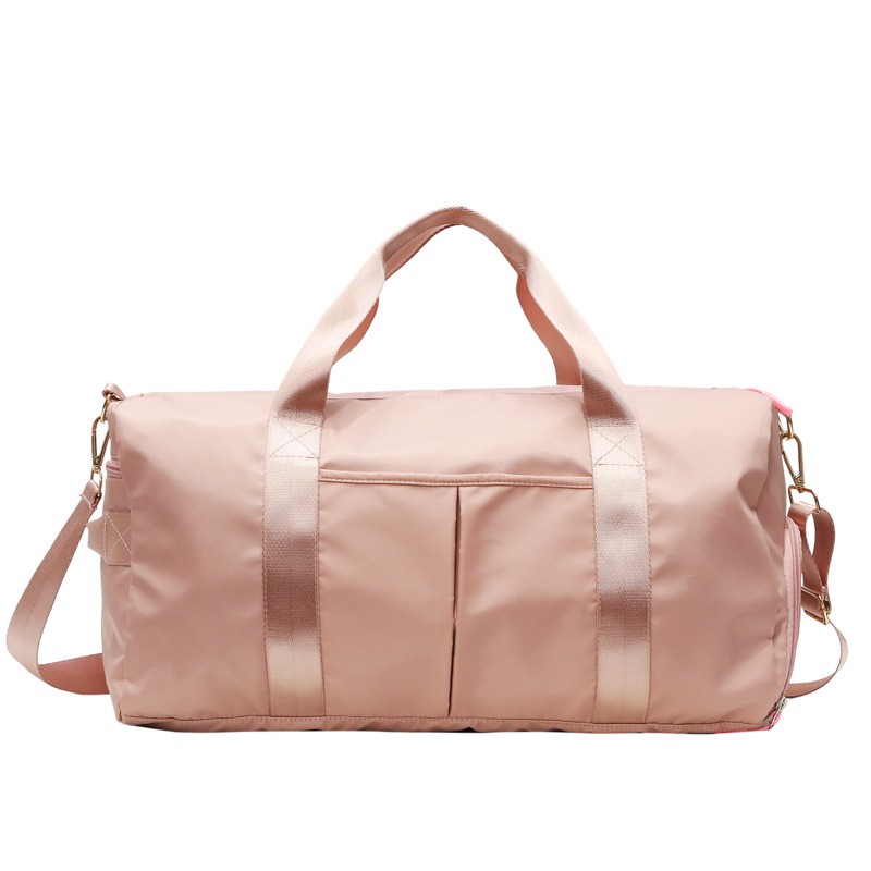 TAS GYM PINK WANITA BAHAN KULIT TAS TRAVEL IMPORT TERMURAH BISA COD TAS WANITA KUALITAS PREMIUM