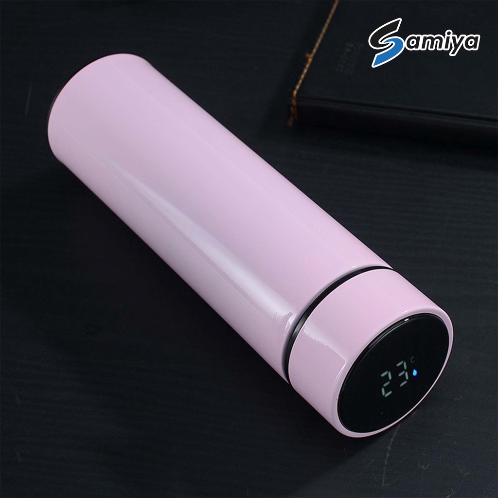 tumbler thermos stainless smart temperature LED cup 500ml / termos thermometer botol vacuum minuman ( menerima custom LOGO )