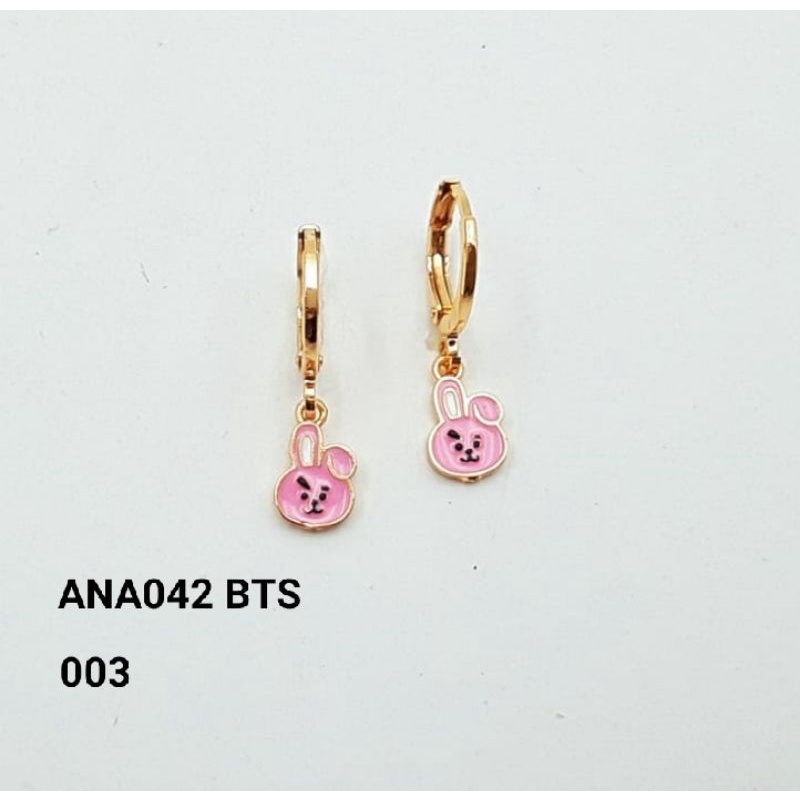 Anting Anak perempuan BTS Lucu Imut Perhiasan Fashion Import Kualitas Premium Anti Karat ANA042 GTHM