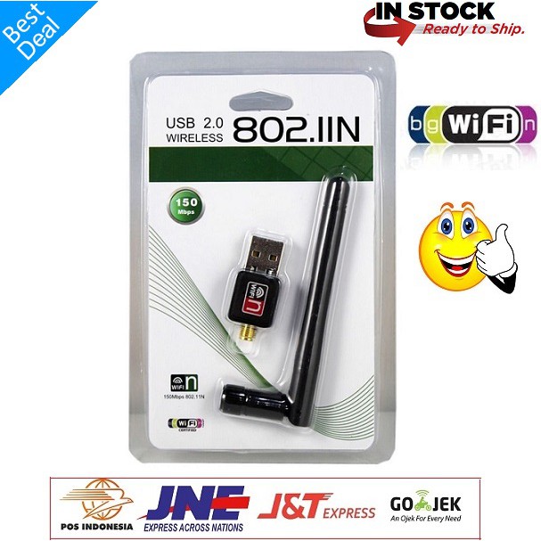 USB WiFi 150Mbps ANTENA Wireless Adapter 150M