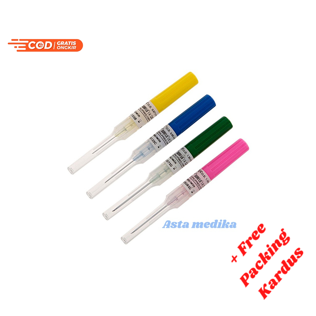 Surflo I.V Catheter 18G, 20G, 22G, 24G Terumo / Surflo Terumo / Jarum Infus Surflo / Jarum IV Catheter Terumo