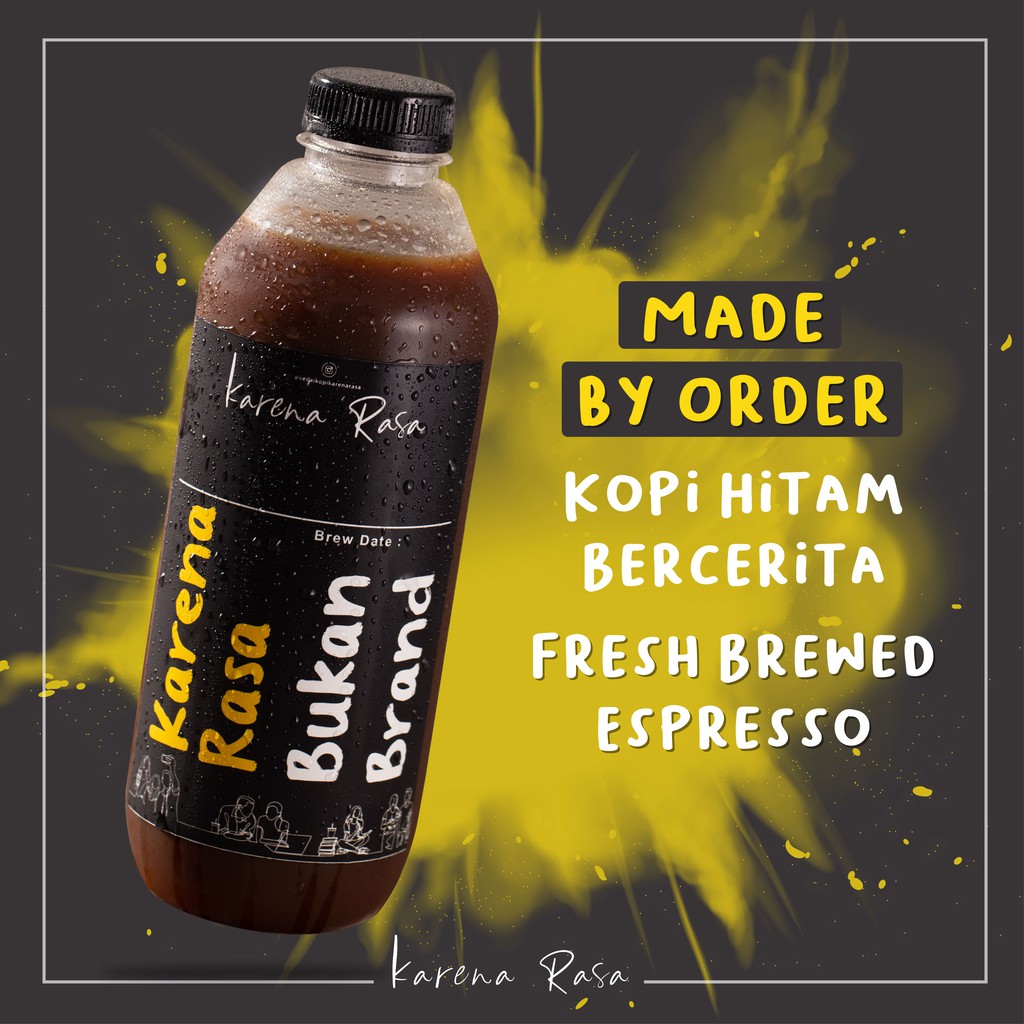 

Kopi Hitam 1 Liter | Kopi Literan | Kopi Seliter | Kopi Botolan Bercerita Hitam