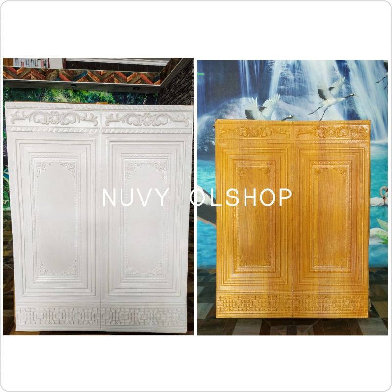 WALLFOAM 3D MOULDING 70X90 WALLPAPER DINDING WALLPAPER FOAM 3D