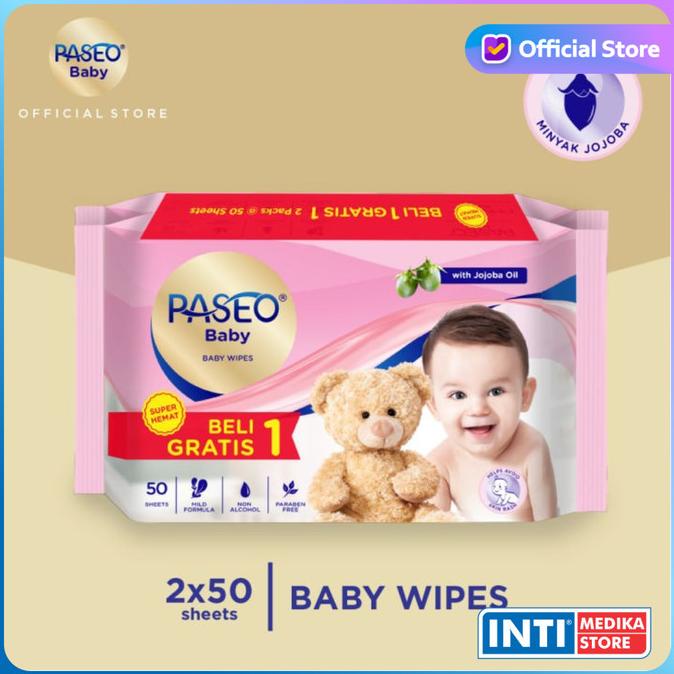 PASEO - Tisu Basah Bayi | Tissue Basah Bayi | Wet Wipes | Baby Wipes