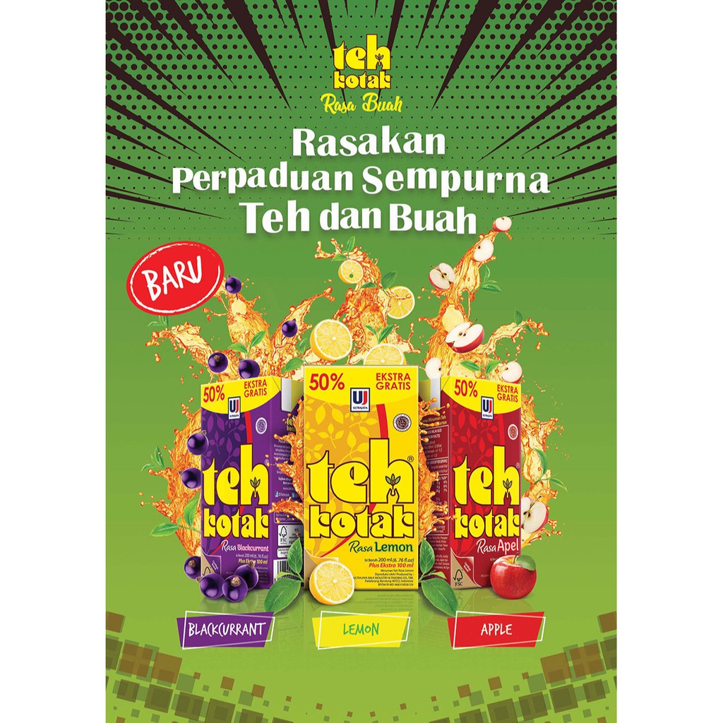 

Surabaya dus Teh Kotak Ultra 300ml 300 ml ( 200 ml extra 100ml ) terlaris 50% extra gratis ready semua rasa original jasmine blackcurant blackcurrant apel lemon less sugar