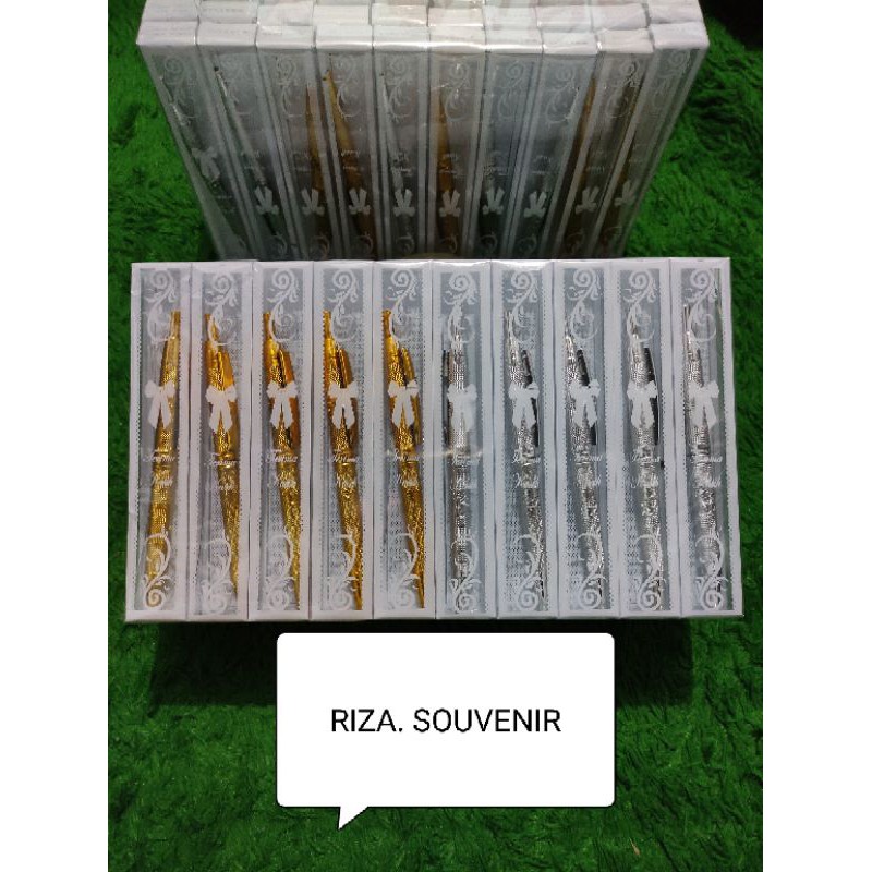 50pcs SOUVENIR PULPEN EMAS PERAK KEMAS MIKA MURAH