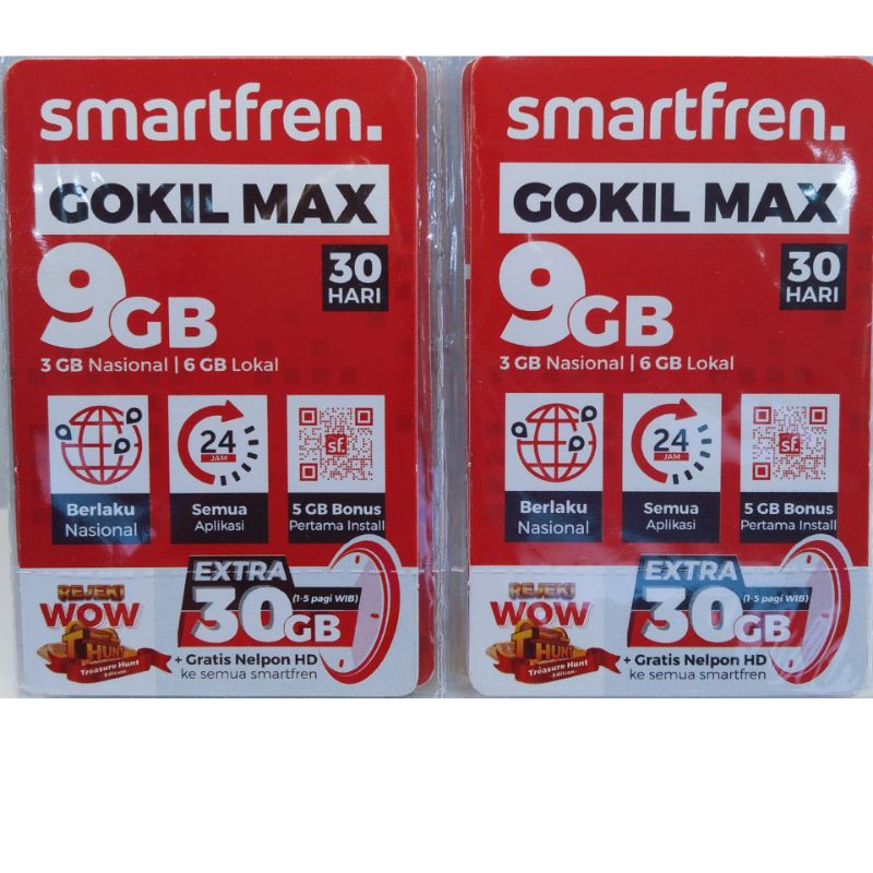 VOUCHER SMARTFREN GOKIL MAX 9 GB