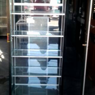 Lemari Serbaguna Aluminium 2 Pintu Frame Coklat Kaca Polos Lemari Serbaguna Aluminium 2 Pintu Frame Coklat Kaca Polos