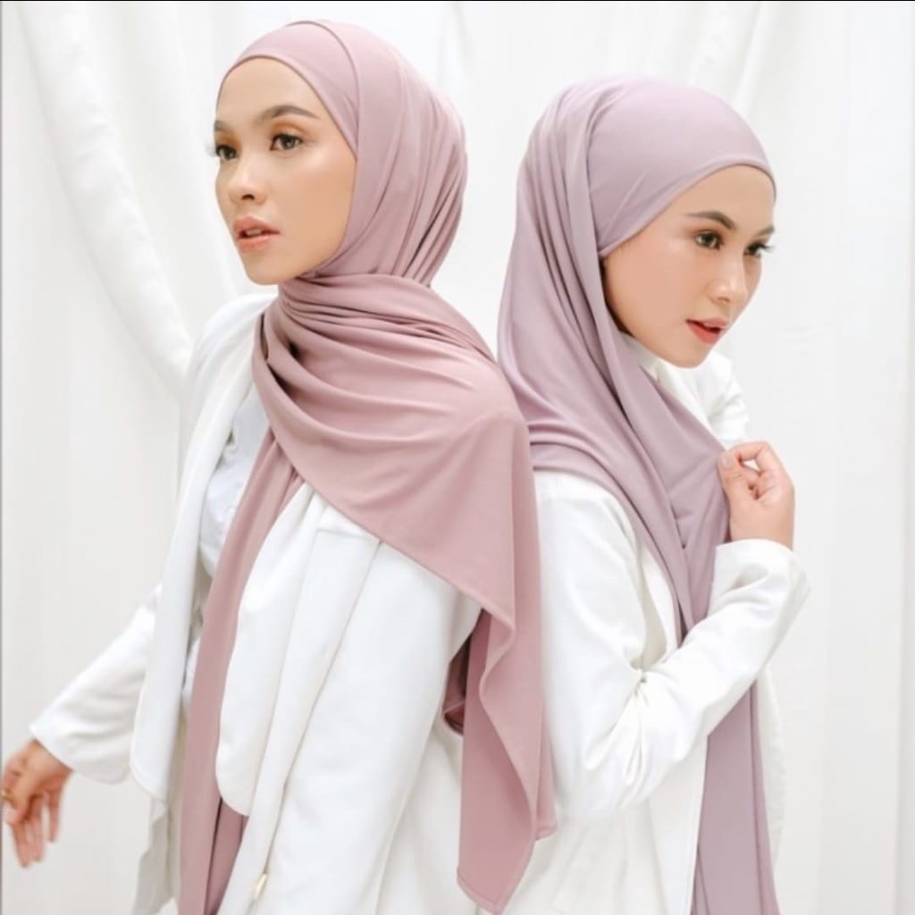 Hijab Pashmina Malay Instan Tali Belakang Pashmina instan melayu Ceruty BabyDoll Kerudung Pashmina Ikat Terbaru Safa Hijab