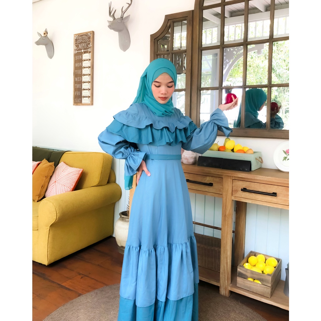 AURUM DRESS BYGIAGIO dress kondangan gaun akad simple gaun wedding pernikahan baju muslim putih gaun lamaran elegan pakaian wanita pesta elegan fashion korea dres lebaran cantik anggun mewah nyaman dipake gaun vintage fashion dress bahan katun toyobo adem