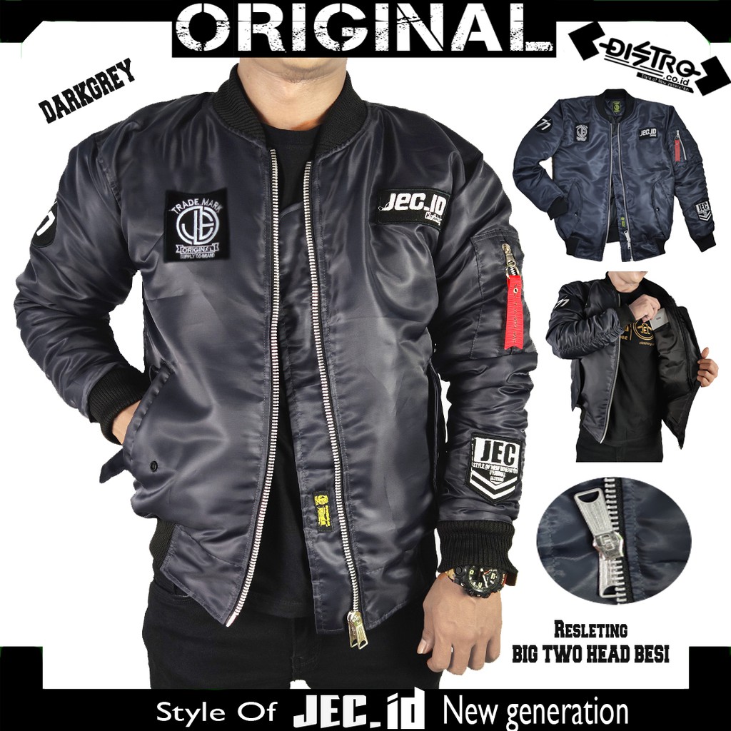Jaket Bomber Original Jec 77 Full Premium Waterproof