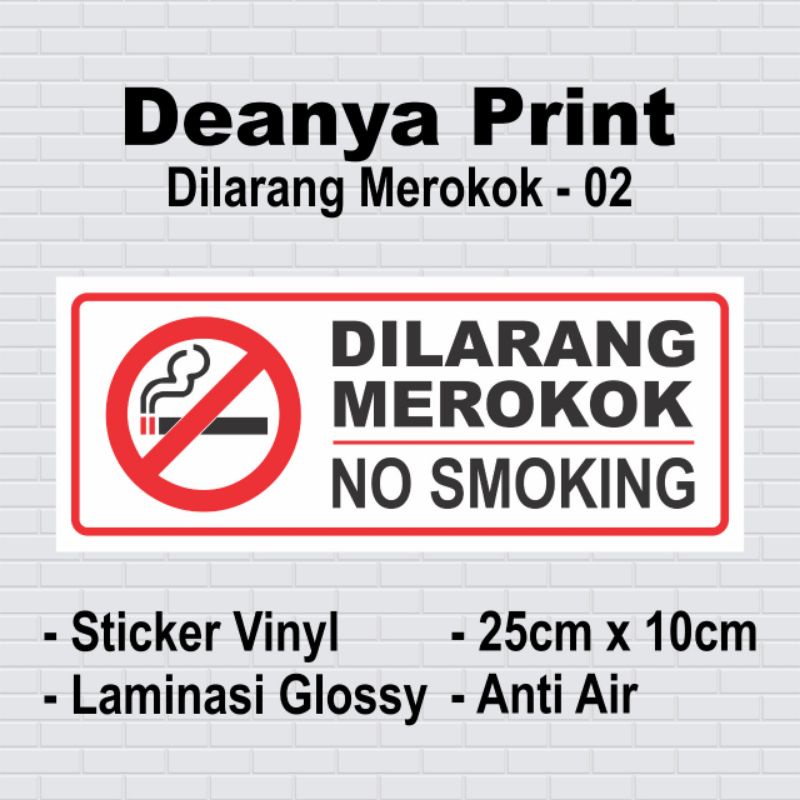 

Sticker Peringatan Dilarang Merokok