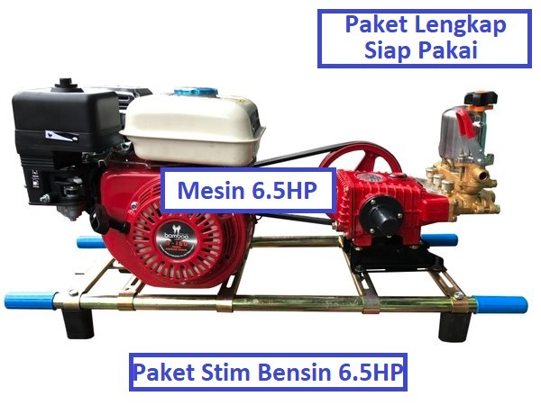 Paket Lengkap Usaha Mesin Stim Bensin 5.5 PK Alat Cuci Motor Mobil