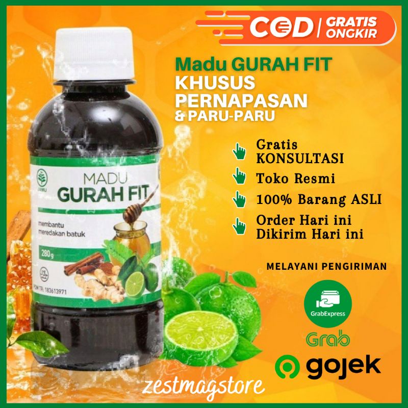 (BISA COD) MADU GURAH FIT MADU GURAHFIT MADU GURAH HERBAL MADU GURAHFIT ASLI MADU BATUK PILEK