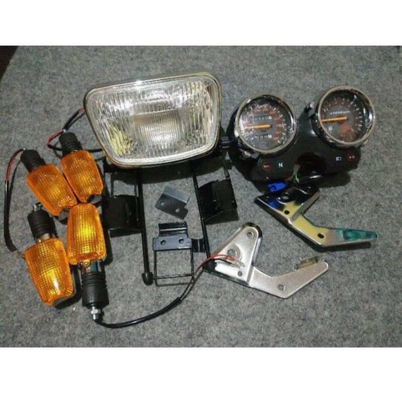 Paket Lampu Oval Rx-King Plus Spidometer Breket Lampu Plus Sen 4 Buah