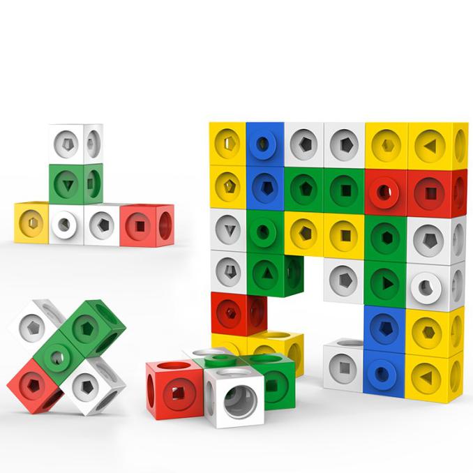 Math Link Cubes - Cubes Mainan Berhitung - Balok Matematika - Edukasi