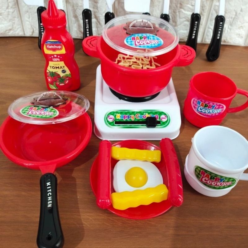 Mainan Peralatan Masak Anak - Cooking Set Alat Masakan Dapur Edukatif