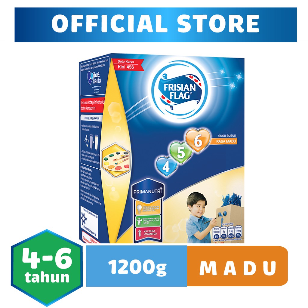 Frisian Flag 456 Madu 1200 gr [1    pcs] | Shopee Indonesia