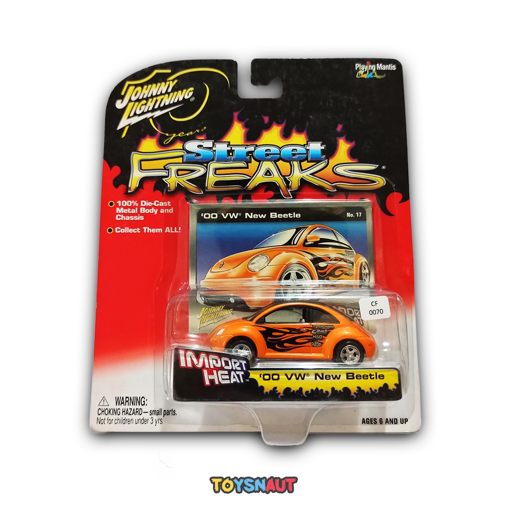 Johnny Lightning '00 VW New Beetle Street Freaks Oren 2004 Diecast Car