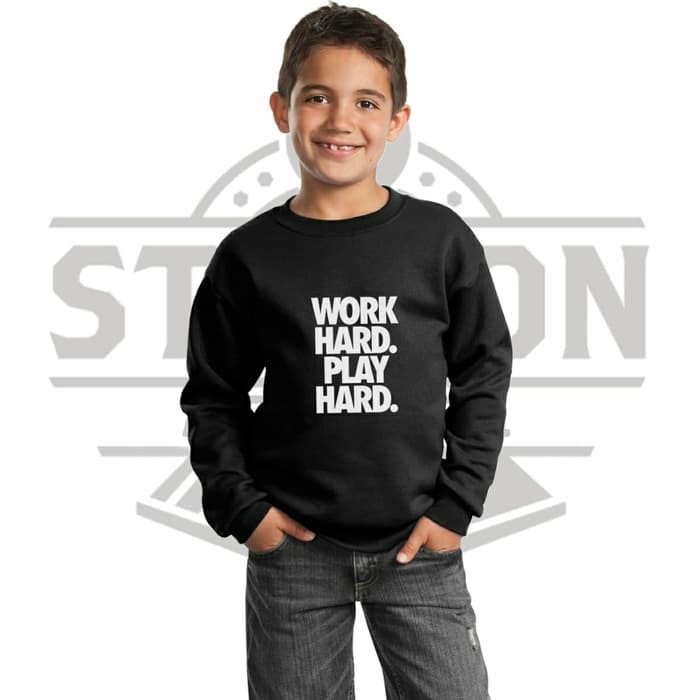 Jaket Sweater Anak Work Hard Play Hard by Kids Station