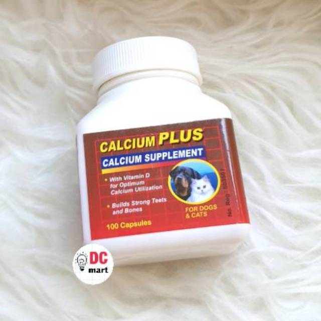 Calcium Plus 100Caps / Raid all / Vitamin Hewan Anjing Kucing