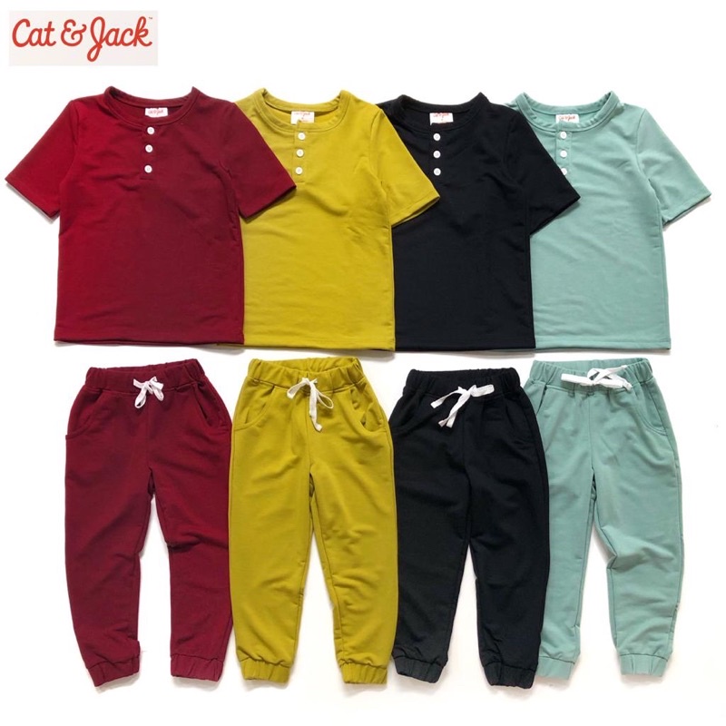 PAJAMAS POLOS ANAK CAT AND JACK ( 1-5 TAHUN )