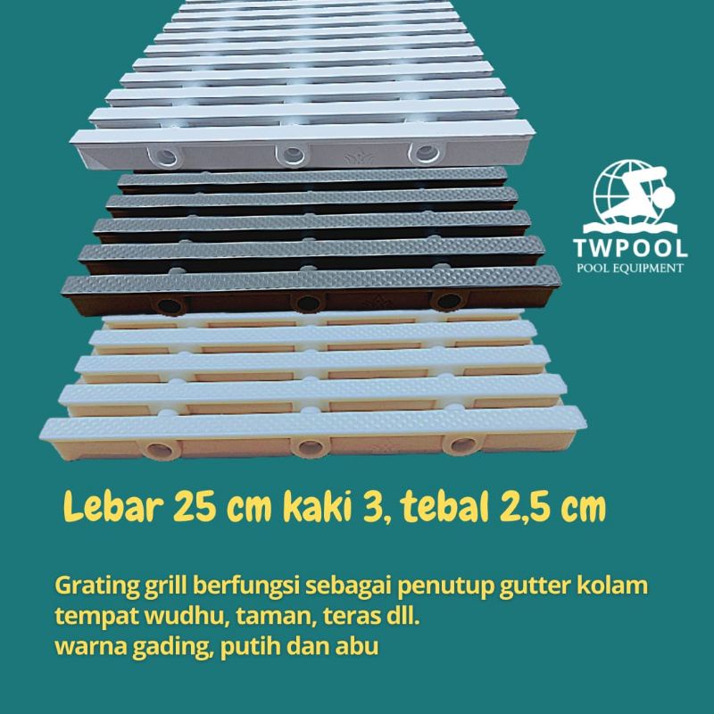 Grating grill kolam renang 14 meter