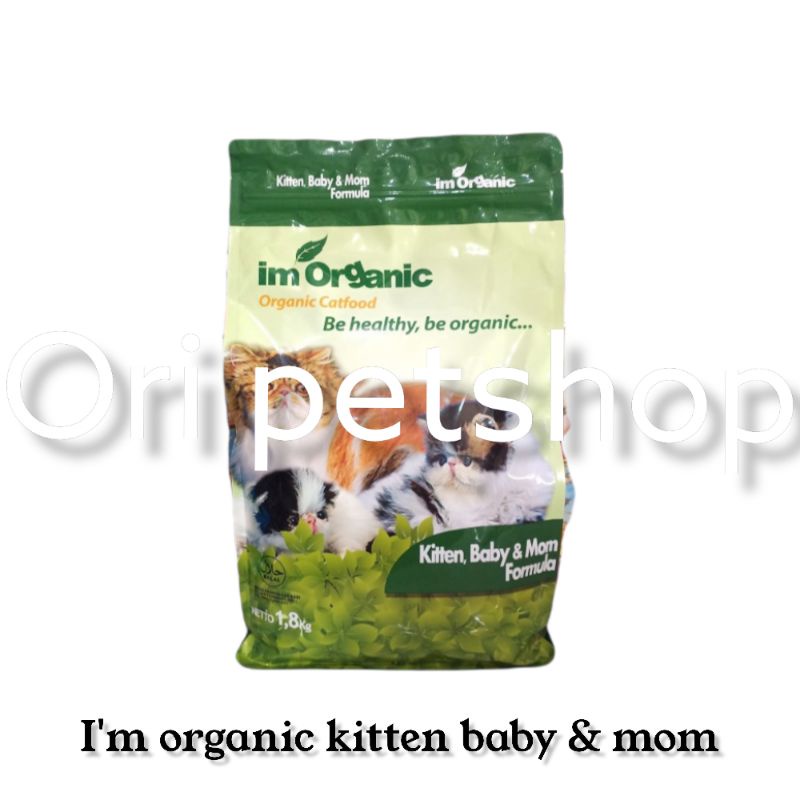 makanan kucing im organic baby and mom 1,8 kg freshpack