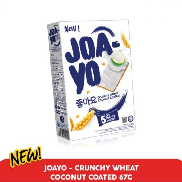 

BISKIES JOA-YO CRUNCHY WHEAT COCONUT COATED BISCUIT / BISKUIT GANDUM KELAPA