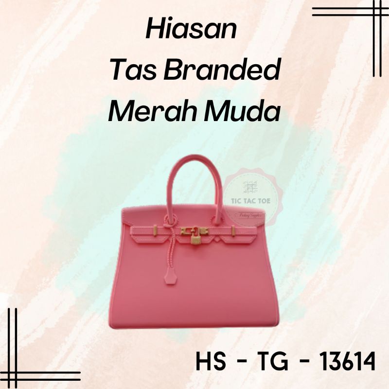 Cake Topper Hiasan Kue Miniatur Tas Branded Bermerk Bag