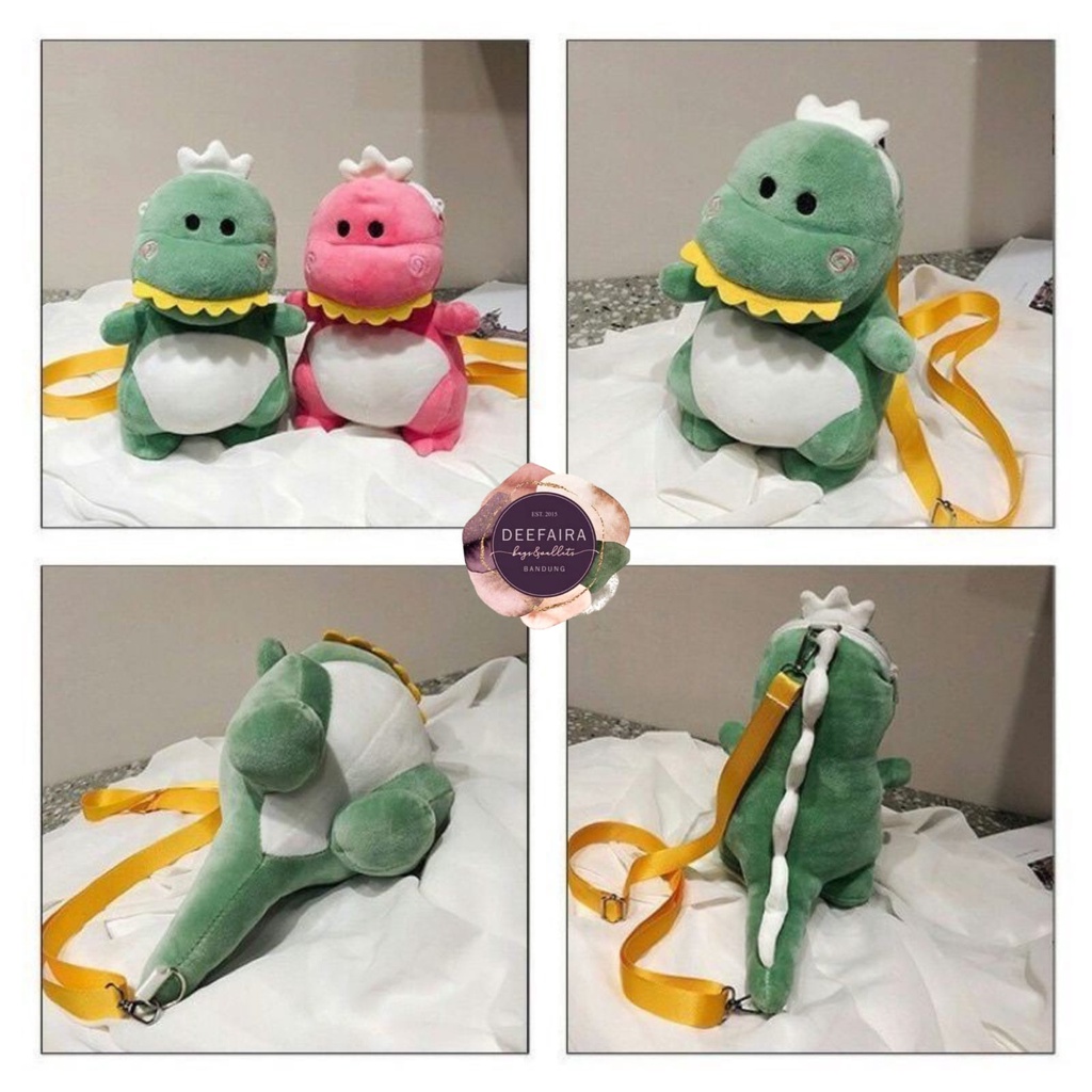 Tas Boneka D1no Mini Lucu Untuk Anak Perempuan Boneka Bulu Lembut