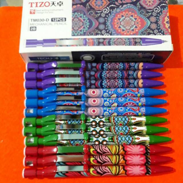 

Pensil mekanik TIZO BATIK 2B 2.00mm ECER!!!!