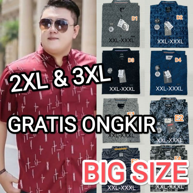 Kemeja JUMBO MEDAN motif 2L xxl 3L xxxl | kemeja COWOK JUMBO KEMEJA PRIA JUMBO KEMEJA BIG SIZE KEMEJ