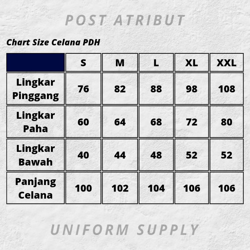 Celana PDH KUMHAM / Celana PDH KUMHAM Bahan Luizzi / PDH KUMHAM