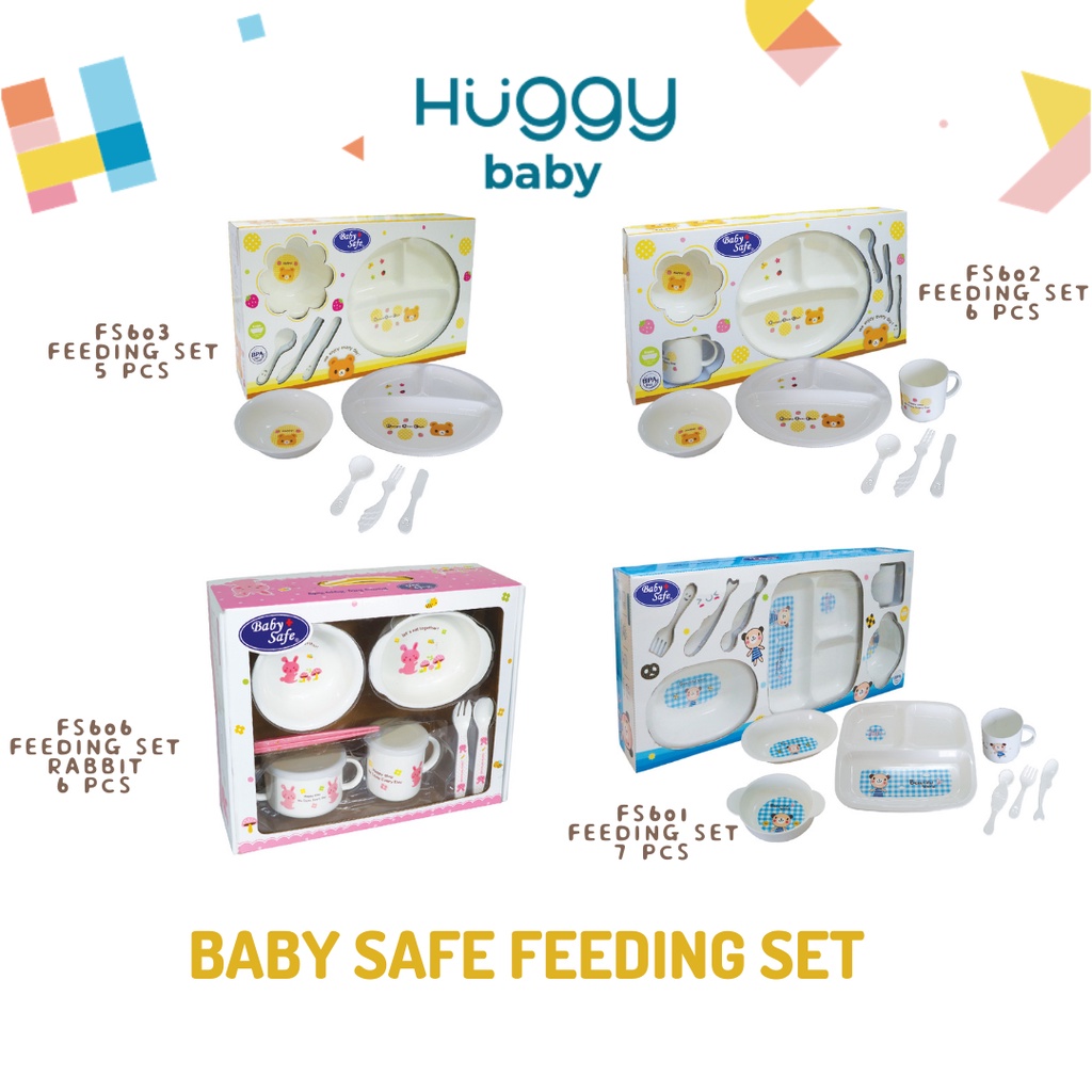 Baby Safe Feeding Set | Set Perlengkapan Makan Anak