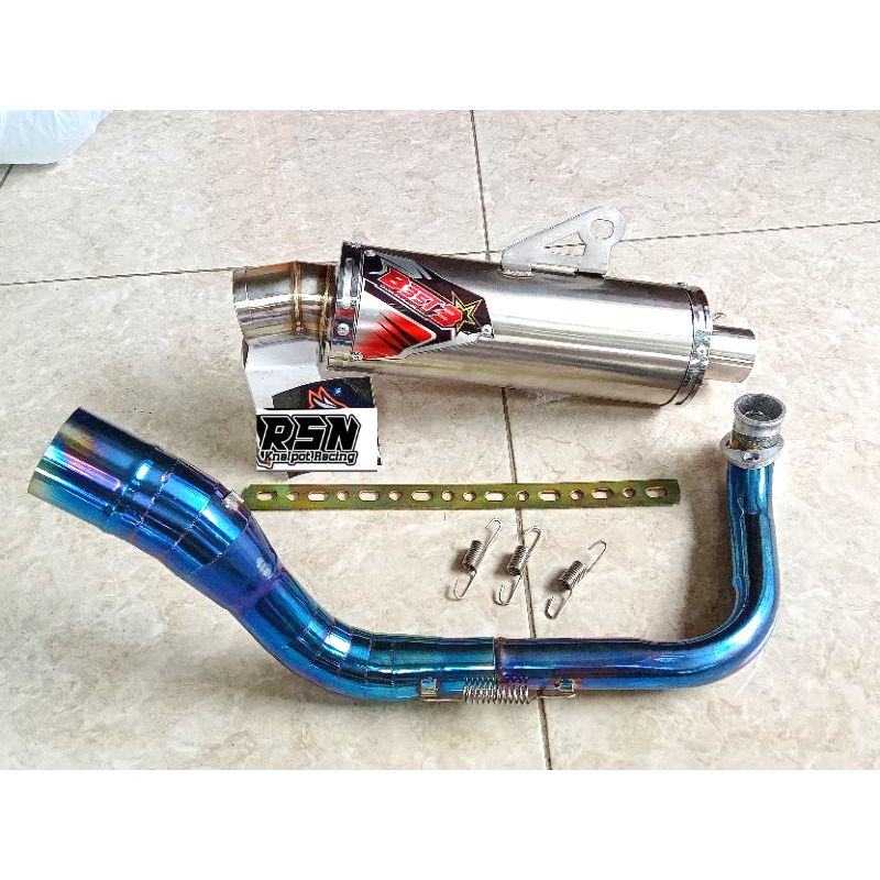 Knalpot Best 3 leher Bluemoon |  Knalpot Best3 Nmax Aerox Scoopy Lexi Beat Vario PCX