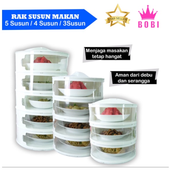 PROMO !!!!!! Rak Susun Makanan  - Tempat Display Penyimpanan Makanan - Food Container Display