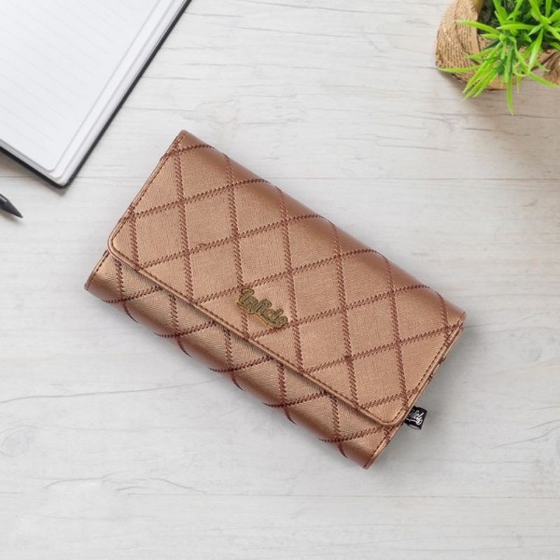 Dompet lipat panjang wanita  bahan premium garansi original