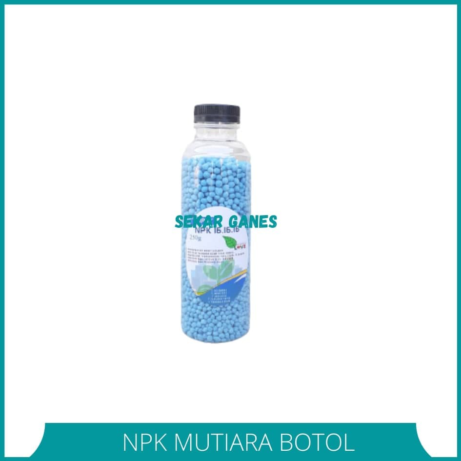 Pupuk NPK Mutiara / Prima 16-16-16 Botol 250 Gr Nutrisi Pertumbuhan Benih Bibit Tanaman Sayur &amp; Buah