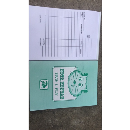 

Nota Kontan kecil 1 ply